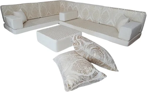 Vista 12 de arabicsofa Sofá de Majlis Árabe – Asientos de Piso Modulares Hechos a Mano