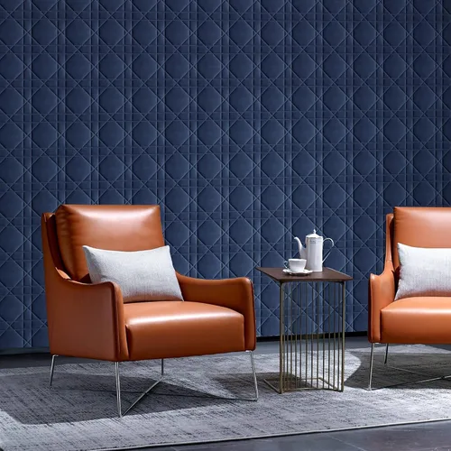 Vista 7 de Paneles de pared 3D de terciopelo para decoración de pared interior despegar y pegar, paneles de pared 3D con textura geométrica insonorizada