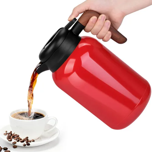 Vista 9 de Jarra térmica de café de 68 onzas, jarras de café aisladas para líquidos Negro