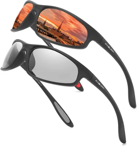 Vista 35 de Gafas de sol deportivas polarizadas para hombres, ciclismo, conducción, pesca, protección UV400