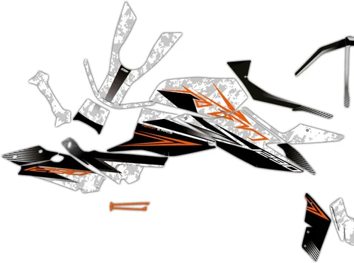 Vista 3 de Juego de pegatinas para ktm 1290 Super Duke (20 ~) (CM-W) (GLOSSY)