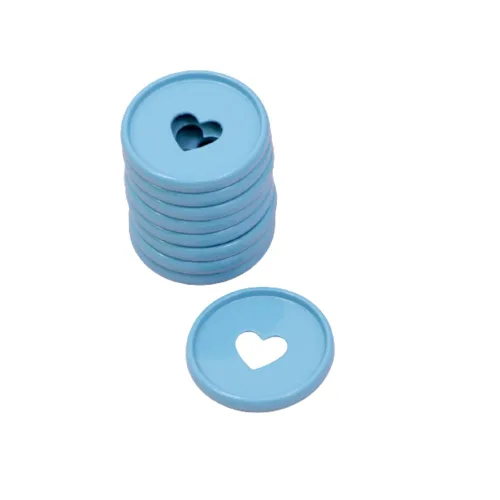 Vista 13 de Craftelier - Anillos de Disco M Metálicos con Corte de Troquel en Forma de Corazón para Encuadernación de Scrapbooking para Planners, Agendas