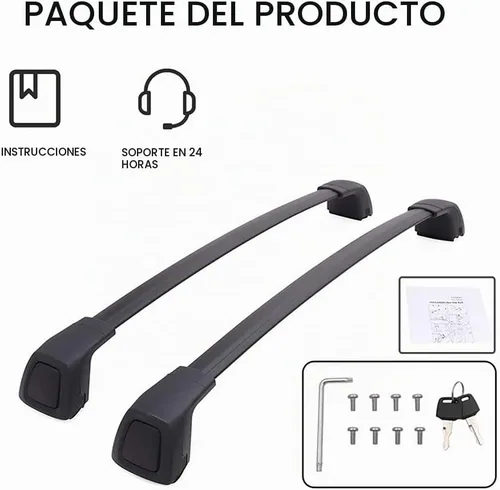 Vista 8 de Barras Transversales de Techo Actualizadas Compatibles con Volvo XC40 2018-2025, Barras Cruzadas Cerrables para Equipaje, Accesorios para Carga