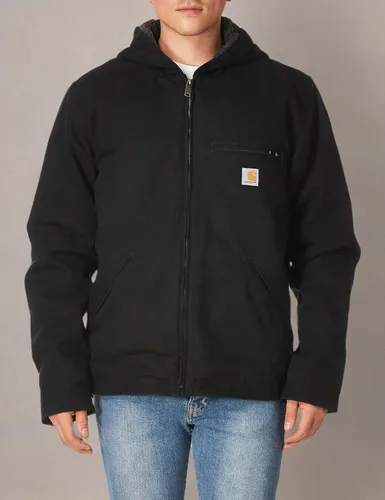 Vista 3 de Carhartt Men's Washed Duck Sierra Jacket Negro