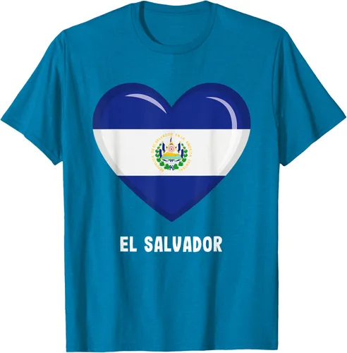 Vista 10 de Camiseta Bandera de El Salvador Camiseta salvadoreña