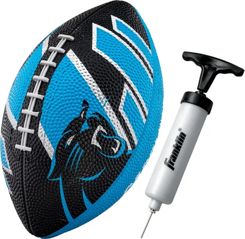 Vista 28 de Franklin Sports NFL Team Footballs - Rubber Youth Mini Balls for All Teams - Kids 8.5" Football + Air Pump Sets - Official NFL Licensed