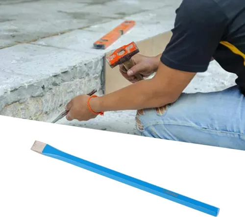 Vista 3 de Herramienta de demolición de cincel de mampostería plana de 5.906 in Rompidor de ladrillos resistente para construcción y renovación de escalado