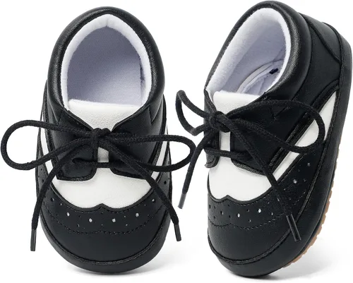 Vista 2 de ESTAMICO Zapatos para bebés niños Prewalker PU Sneakers