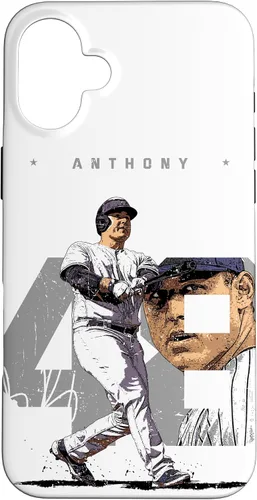 Vista 22 de iPhone 16 Anthony Rizzo Number Portrait Tony New York MLBPA Case