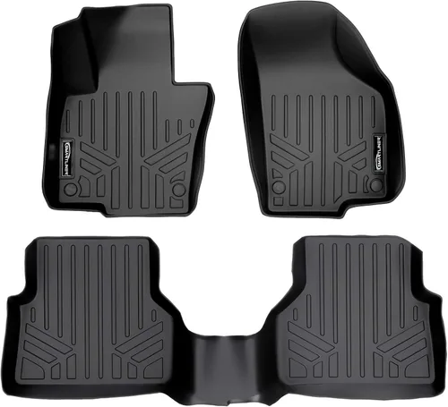 Vista 14 de SMARTLINER Juego de tapetes de piso de primera fila para Volkswagen Tiguan 2009-2017