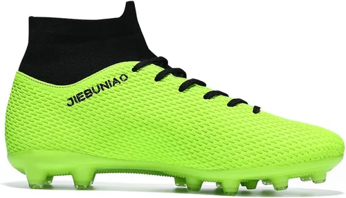 Vista 2 de Botas de fútbol para hombre con tacos de fútbol para hombres y niños grandes, zapatos de punta alta para jóvenes, entrenamiento profesional