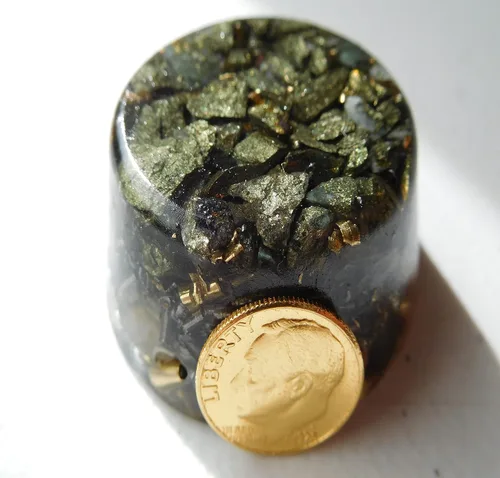 Vista 8 de Chalcopyrite Peacock Ore Single Crystal Small Tower Buster Orgone Generator Energy Accumulator PERFECT GIFTING TOOL!!!! Orgonite Many Beautiful