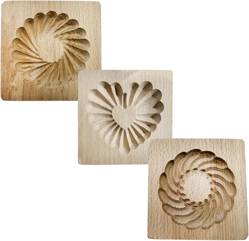 Vista 25 de Molde de Galletas de Madera, Molde de Horneado 3D, Herramienta de Decoración de Gravura para Artesanía, Adecuado para Halloween, Acción de Gracias