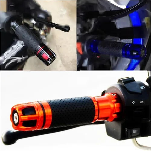 Vista 3 de Motorcycle Handlebar Grips Universal CNC Motorcycle Handle Handlebar Enduro Moto Hand Bar Grip for XJ6 N / XJ6 Diversion XSR 700 900 ABS Handlebar