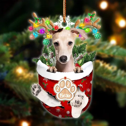 Vista 43 de NAZENTI Adorno Navideño de Bolsillo Personalizado de Affenpinscher en la Nieve, Adorno de Forma Acrílica de Perro, Adorno de Navidad 2023, Adorno