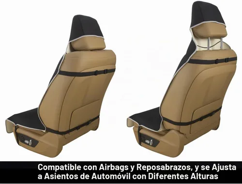 Vista 3 de VSHIELD Funda impermeable para asiento de coche de neopreno, protector de asiento antideslizante y a prueba de sudor, ajuste universal para asiento
