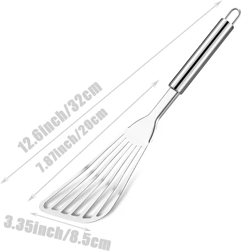 Vista 2 de Tenta Kitchen Espátula flexible para pescado, huevo/carne/albóndiga (juego de 2 tornilleros)