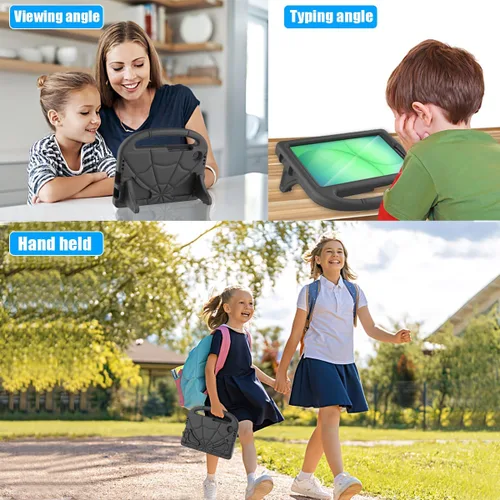 Vista 7 de Funda infantil para Samsung Galaxy Tab A11 /A9 de 8.7 pulgadas versión 2025/2023, ligera, a prueba de golpes, apta para niños, con protector