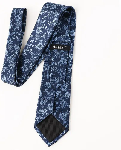 Vista 160 de Alizeal Mens 3.15inches Leaf Flower Pattern Tie with Floral Pocket Square Set