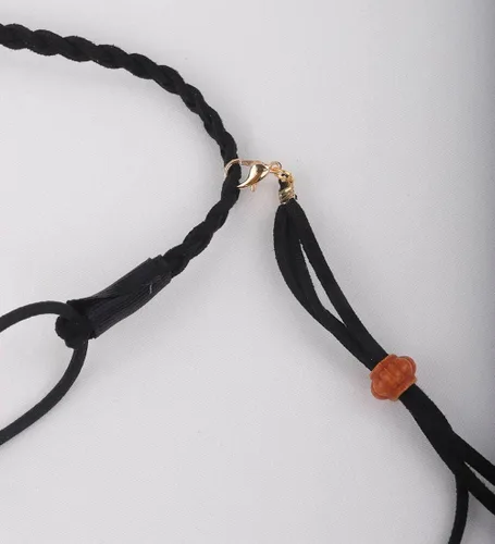 Vista 7 de Jumwrit Diadema de plumas bohemias, diadema india hippie gitana, tocado con borlas de plumas negras, cuerda de cáñamo con cuentas, accesorios