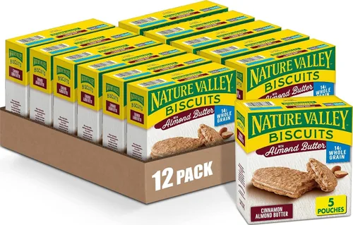 Vista 20 de Nature Valley Sándwiches de galletas, mantequilla de maní con chocolate, 10 unidades, 13.5 onzas