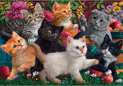 Vista 4 de Anatolian Puzzle - Dog Family, Rompecabezas de 260 piezas, #3340