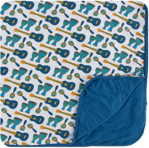 Vista 6 de KicKee Pants Manta estampada para niños pequeños, casas de Amazon, talla única