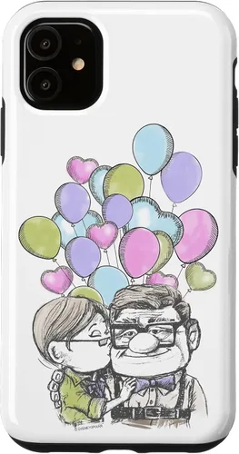 Vista 8 de Disney Pixar Up Carl & Ellie Sketch - Carcasa para iPhone 17