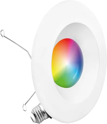 Vista 10 de Kit de luces LED de 5 y 6 pulgadas Smart de 12 W y 1100 lm empotrable delgado LED serie (incluye conector E26) compatible con Alexa y Google