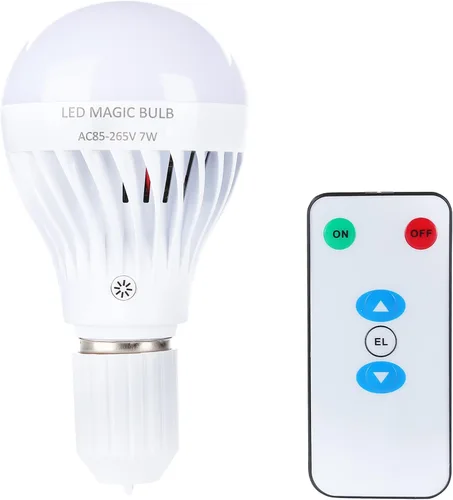 Vista 17 de BSOD Bombillas recargables con control remoto, bombillas LED E26 de luz cálida, bombillas de batería USB, bombillas regulables de emergencia