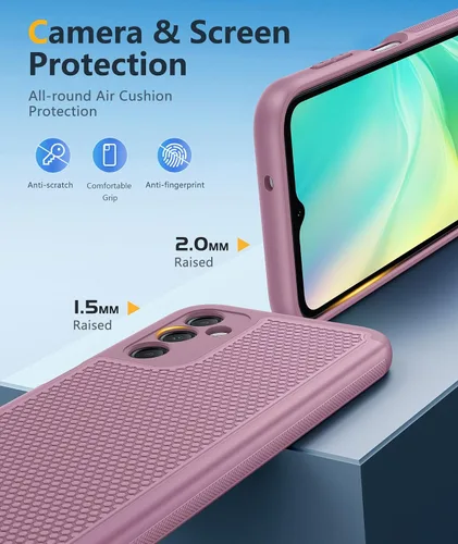 Vista 686 de FNTCASE Funda para iPhone 17 Pro: Fundas delgadas translúcidas de color azul claro compatibles con MagSafe, protección completa de la cámara