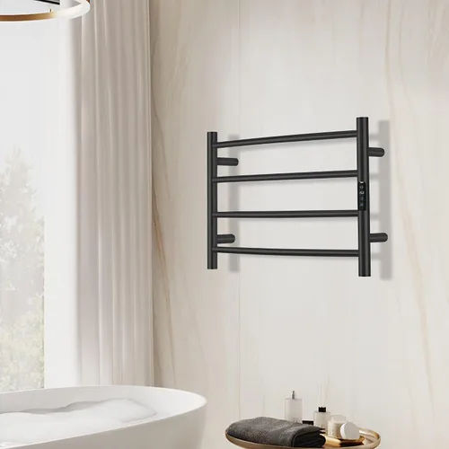 Vista 3 de Toallero Eléctrico con Control de Voz para Alexa y Google Home, TUYA - Calentador de Toallas de Baño Montado en la Pared, Enchufable