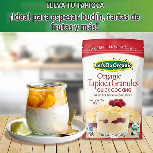 Vista 3 de Let's Do Organic s Gránulos orgánicos de tapioca, 6 oz