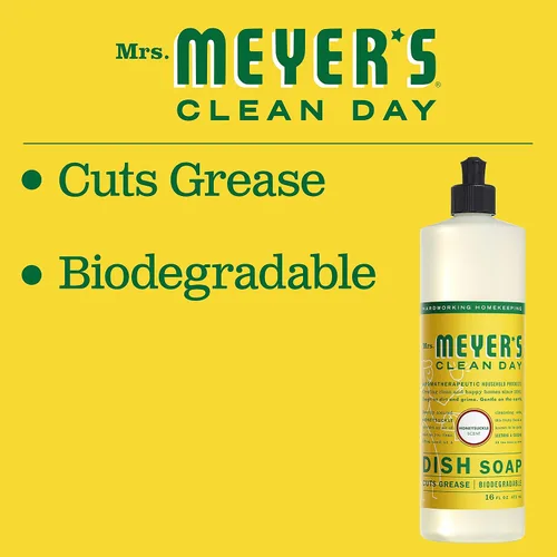 Vista 123 de Mrs. Meyer’s Clean Day - Detergente líquido para platos, aroma a lavanda, botella de 16 oz