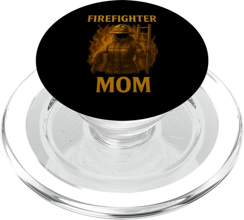 Vista 7 de Firefighter Mom – Heart of the Fireline PopSockets Adhesive PopGrip