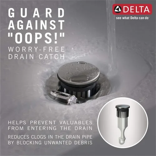 Vista 7 de Delta Grifo 699-BL-DST Pivotal Sing. Hndl Medio Altura Recipiente Lav. Grifo Negro