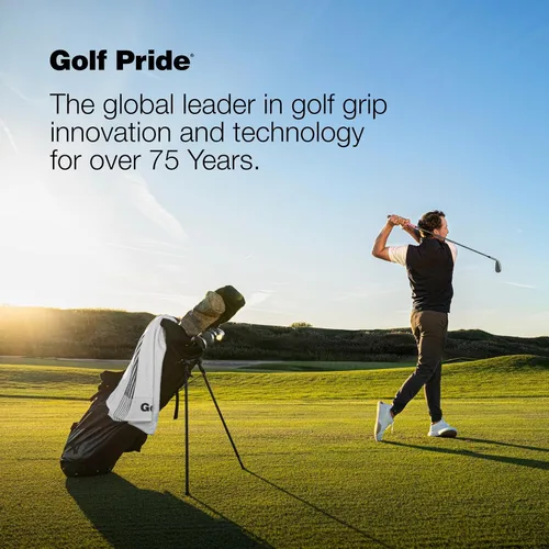 Vista 7 de Golf Pride MCC Golf Club Grip - All-Weather Hybrid Grip - Brushed Cotton Cord & Pebbled Texture - Moisture-Wicking Technology - Navy/Red
