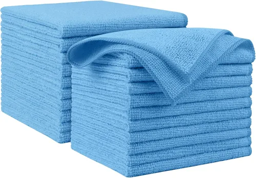 Vista 34 de AIDEA - Paño de limpieza de microfibra, 10 unidades, toallas de microfibra negras, 12 x 12 pulgadas Microfiber Towels for Cars, Wash Cloths, Lint