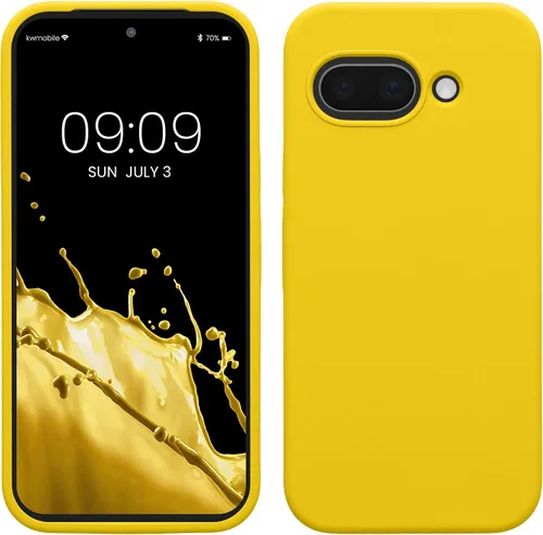 Vista 276 de kwmobile Funda Compatible con Google Pixel 6 Pro - Funda de Teléfono de Silicona TPU con Acabado Suave - Azul Caribe