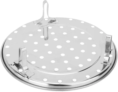 Vista 6 de Soporte de vapor, estante de vapor de acero inoxidable, inserto redondo para bandeja de vapor, estante de bandeja accesorios de cocina para ollas