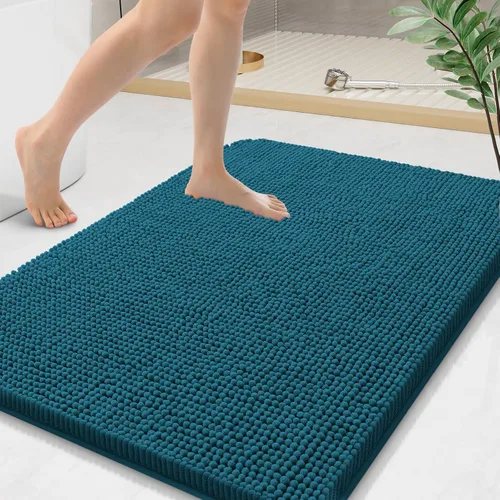 Vista 157 de Arotive Alfombras de baño de felpilla extrasuaves y absorbentes, de 24 x 16 pulgadas, lavables a máquina, parte trasera de goma antideslizante