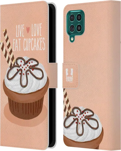 Vista 206 de Head Case Designs Assortment Cupcakes Happiness Leather Wallet Case Compatible with Samsung Galaxy A07 4G Surtido