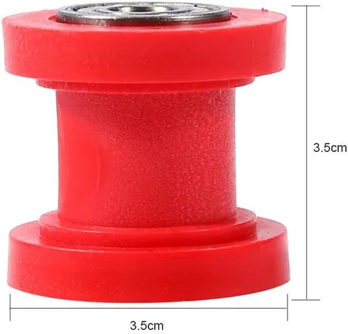 Vista 7 de Keenso Rueda guía tensor de rodillo de cadena de 0.315 pulgadas, guía universal de rueda tensor de cadena de polea para motocicleta, Pit Dirt Mini