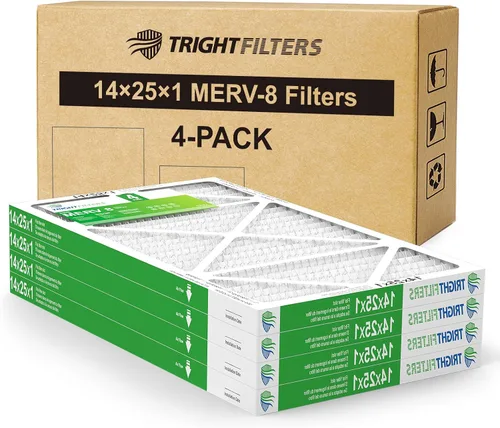 Vista 26 de TRIGHTFILTERS - 6 filtros de aire de 10x10x1, filtros plisados MERV 8 duraderos para hogar HVAC AC, filtros de aire acondicionado compactos