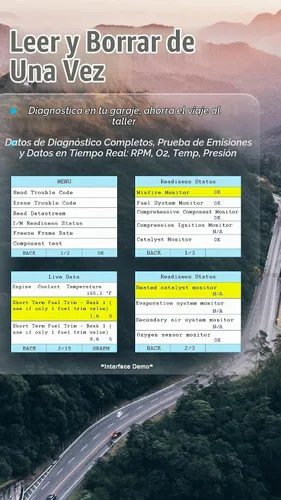 Vista 2 de OS601 Escáner OBD2 Herramienta de Diagnóstico Lector de Códigos Herramienta de Escaneo de Fallas del Motor para Automóviles OBD-II desde 1996