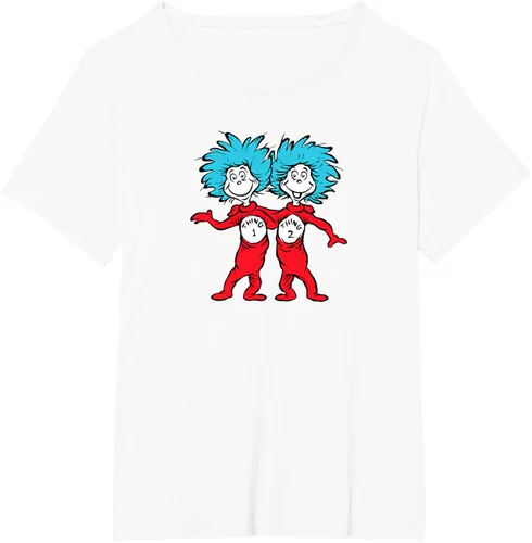 Vista 96 de Dr. Seuss Thing 1 Thing 2 Buddies - Camiseta Negro
