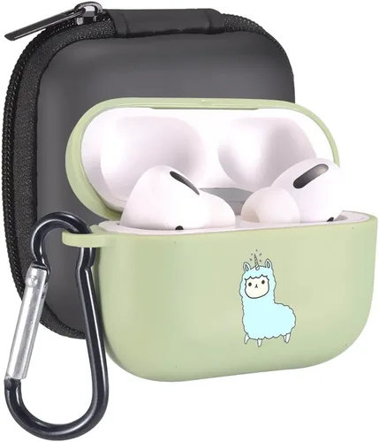 Vista 24 de Funda de mariposas rosas para AirPods Pro con llavero, diseño de animales lindos funda protectora de TPU suave compatible con AirPods Pro Charging