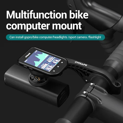 Vista 2 de S2 Montura frontal compatible con Garmin Edge, XOSS, iGPSPORT - Manillar de bicicleta de 1.25"/ 31.8mm