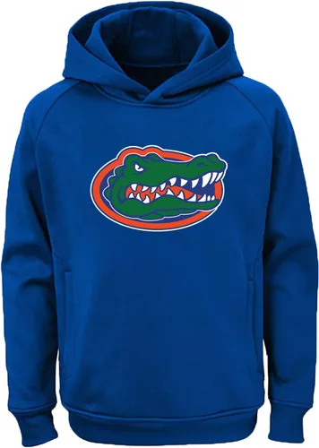 Vista 19 de NCAA Youth 8-20 Team Color Performance Primary Logo Sudadera con capucha Aburn Tigers Armada