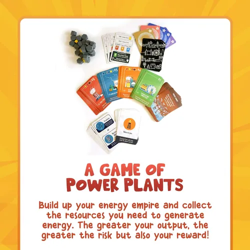 Vista 4 de Power Failure: A Strategy Card Game About Power Plants and Energy Generation - Juego de mesa científico sobre combustibles nucleares, renovables